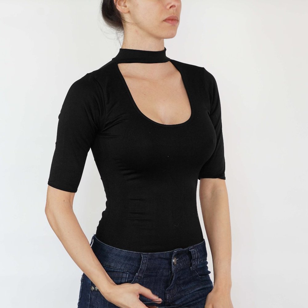 Chic Black Women's Bodysuit